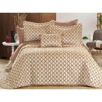 Set Cuvertura Pat Dublu Model Brillance Stone