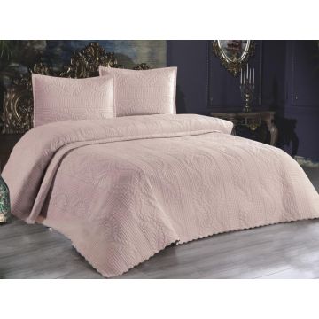 Set Cuvertura Pat Dublu Model Sena Powder