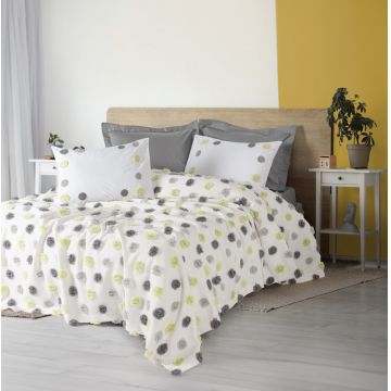 Set Cuvertura Pique Model Leroy Grey