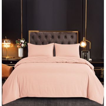 Set Lenjerie Pat Dublu, 6 Piese, Bumbac Damasc, Fara Elastic