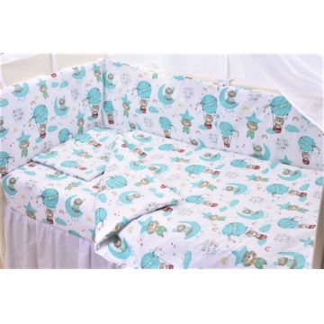 Aparatoare laterala patut 180x33 cm model Ursuleti in balon