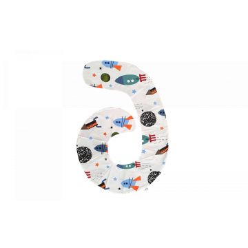 Husa aditionala pentru Perna de corp pentru dormit lateral, Rachete