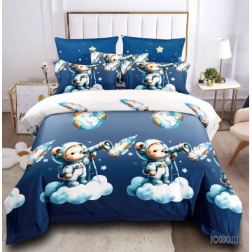 Lenjerie de Pat 1 Persoana Finet Premium cu Model Animat