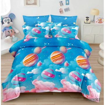 Lenjerie de Pat 1 Persoana Finet Premium cu Model Animat