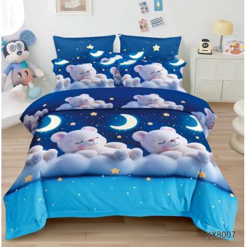 Lenjerie de Pat 1 Persoana Finet Premium cu Model Animat