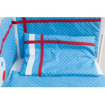 Lenjerie patut cu 2 piese Blue Dots