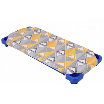 Lenjerie patut gradinita 3 piese patut stivuibil din bumbac model forme geometrice