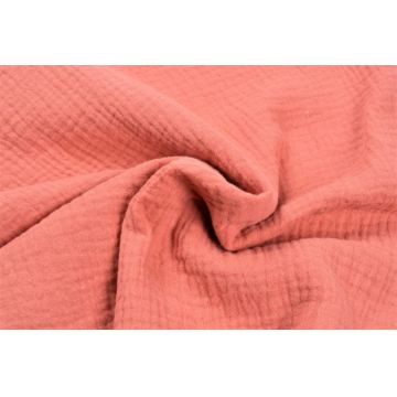 Muselina bumbac organic roz inchis 80x80 cm