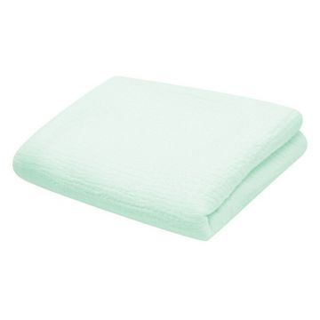 Paturica bebe, New Baby, 70x100 cm, Din muselina, 100% bumbac certificat Oeko Tex Standard 100, Mint