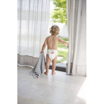 Paturica tricotata din bumbac organic 70x90 cm mint