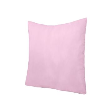 Perna 60x60 Somnart Belina, microfibra, lavabila la masina, vidata, Roz