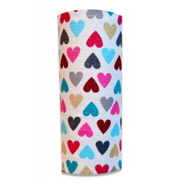 Scutec din muselina 70x80 cm Tetra model Inimi Colorate