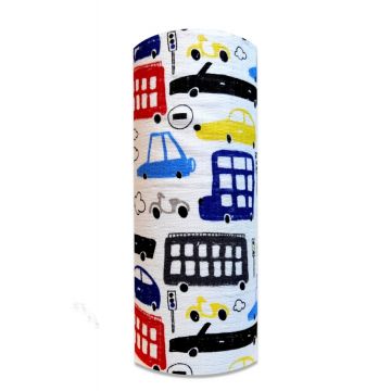 Scutec din muselina tetra 70x80 cm model City Cars