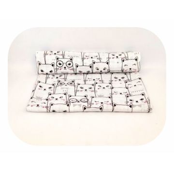 Scutec din muselina tetra 70x80 cm model Kittens