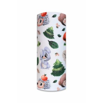 Scutec din muselina tetra 70x80 cm model Smiling Animals