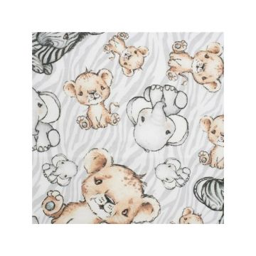 Scutec impermeabil New Baby din flanel cu multiple intrebuintari 57x47 cm Baby Zoo