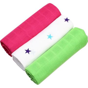 Scutece muselina colorate 3set 70x70cm Hausmann