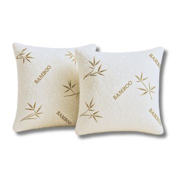 Set 2 Perne 60x60 Somnart Belina Bamboo, microfibra, lavabile la masina