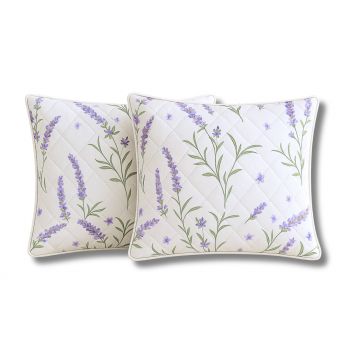 Set 2 Perne Somnart matlasate Lavanda Confort 60x60 cm