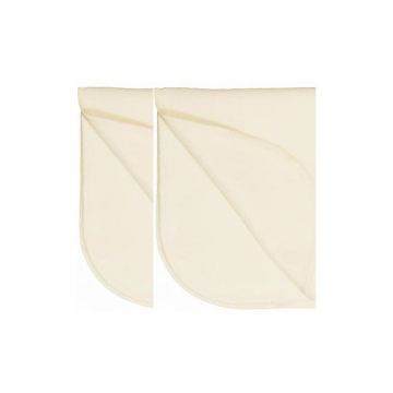 Set 2 scutece Kreis Design molton alb 40x40 cm