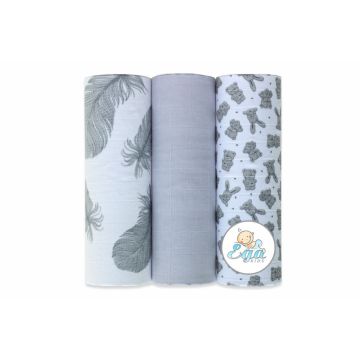 Set 3 scutece din bumbac 60x80 cm model No16