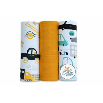 Set 3 scutece din bumbac 60x80 cm model No28