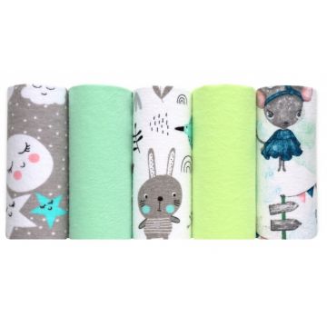 Set 5 scutecele din finet 70x80 cm No4