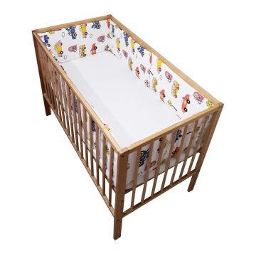 Set aparatori laterale pentru patut 120 x 60 cm School Bus