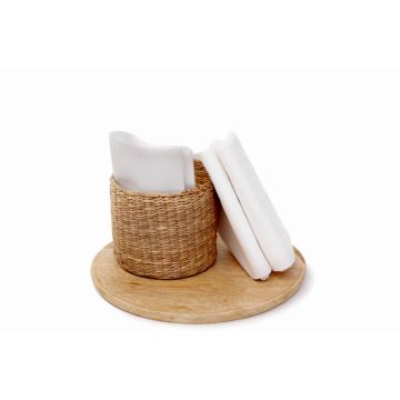 Set scutece finet bebelusi alb KidsDecor 70x70 cm