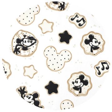 Aparatoare pentru patut Qmini, tip rulou, cu husa detasabila, lungime 180 cm, din bumbac, Mickey Mouse