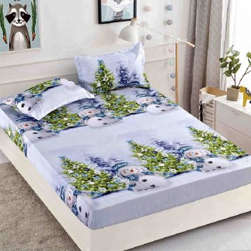Cearsaf cu elastic si 2 Fete de Perna, Jolly V31, 180x200 cm (Finet)
