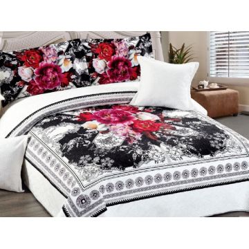 Cuvertura Matlasata 5 Piese Monogram 230x250 cm (Catifea)