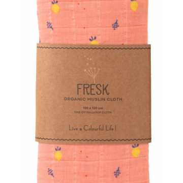 Muselina pentru copii model Summer fruit 120x120 cm