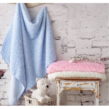 Patura Baby Emboss, Diverse Culori, 100x120