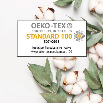 Paturica din muselina, bumbac organic, MiniMini, 130 x 130 cm, Roz pudrat