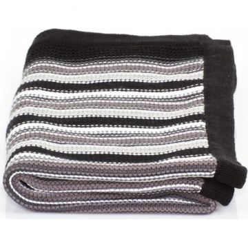 Paturica tricotata din bumbac pentru copii ABC Design Phantom