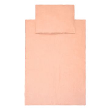 Set paturica si perna din muselina, 95 x 65 cm, Little Amy, Somon