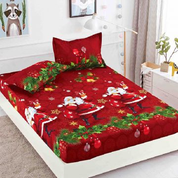 Cearsaf cu elastic si 2 Fete de Perna, Jolly V11, 180x200 cm (Finet)