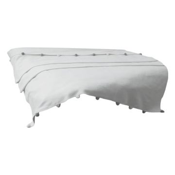 Cuvertură crem din polar, fleece 150x200 cm Pom Pom – Mijolnir