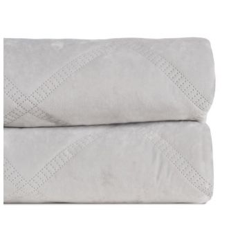 Cuvertură crem matlasată din catifea 180x260 cm – Ixia