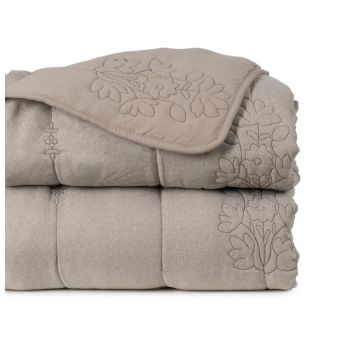Cuvertură taupe matlasată 180x260 cm – Ixia