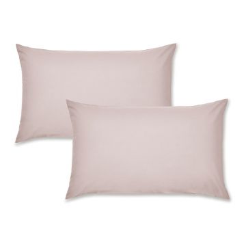Fețe de pernă 2 buc. din bumbac percale 75x50 cm Easy Iron Percale – Catherine Lansfield