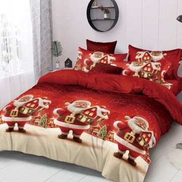 Lenjerie Craciun Winter V11 6 Piese (Finet)