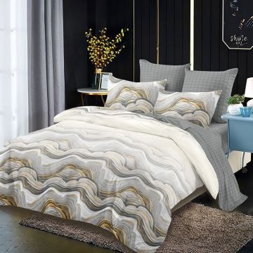 Lenjerie cu elastic 180x200 Ambition 6 Piese (Finet)