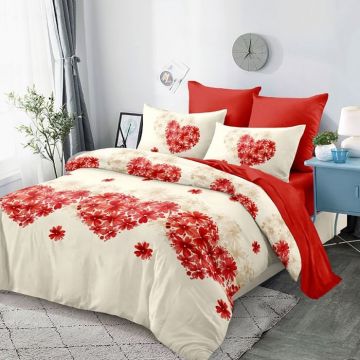 Lenjerie cu elastic 180x200 Dave 6 Piese (Finet)