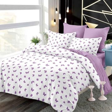 Lenjerie cu elastic 180x200 Efficio 6 Piese (Finet)