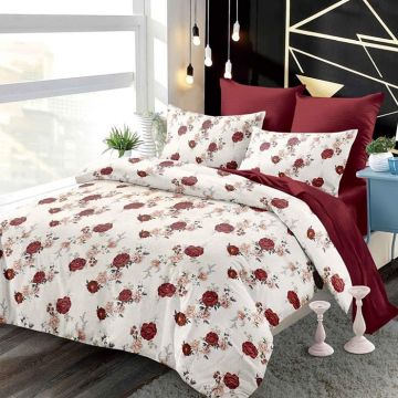 Lenjerie cu elastic 180x200 Huang 6 Piese (Finet)