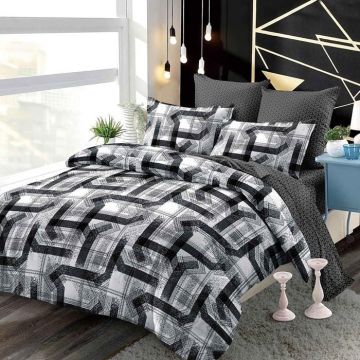 Lenjerie cu elastic 180x200 Lotus 6 Piese (Finet)