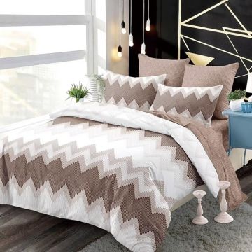 Lenjerie cu elastic 180x200 Narcis 6 Piese (Finet)