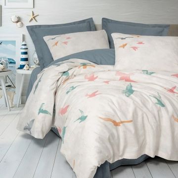 Lenjerie Kaija Albastru (Bumbac 100%)